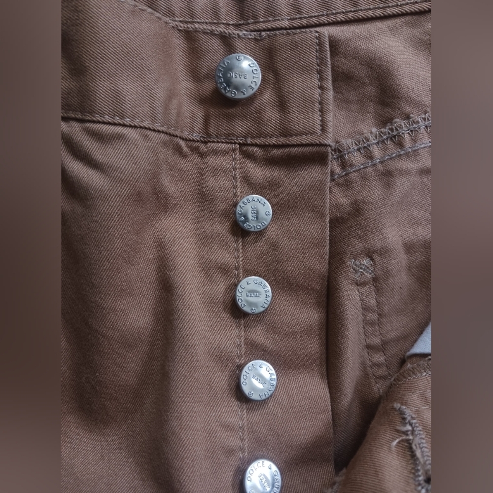 NWT Dolce & Gabbana Cotton Camel Pants Tag Size 48,  EU Size 34" x 34" - Picture 8 of 9